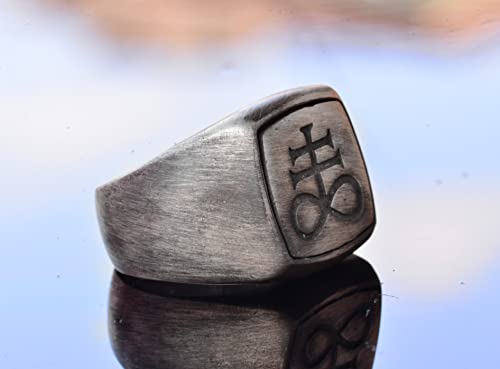 KAMBO Handcrafted 925 Sterling Silver Men's Infinity Cross Ring, Masonic Vintage Statement Jewelry, Unique Symbolic Desi