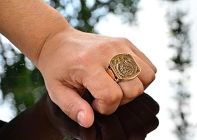 Islamic Gift, 925 Sterling Silver Ring, Minimalist Ring Ayatul Kursi Carved Silver Ring — 2