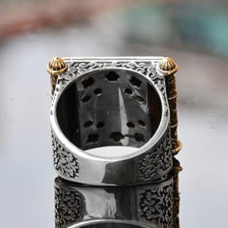 Handmade 925 Sterling Silver Islamic Ring - Ayetel Kursi Written - Perfect Muslim Gift — 8