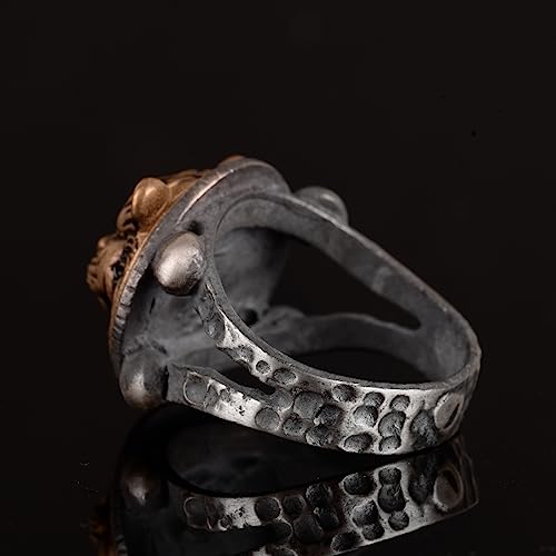 KAMBO Handmade 925 Sterling Silver Tiger Ring for Men, Gothic Vintage Statement Jewelry, Bold Fierce Design, Daily Wear 