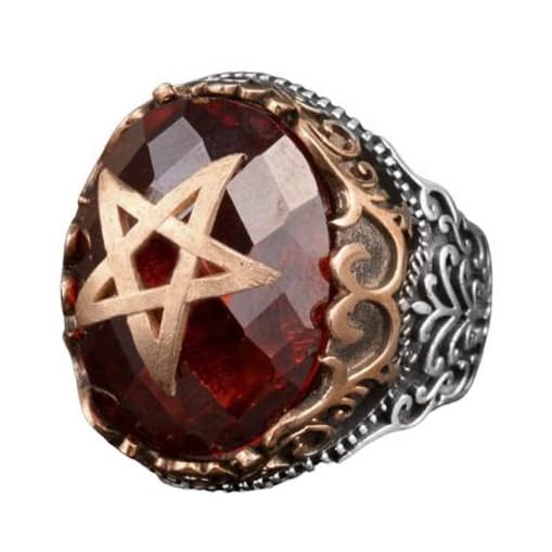 Star Ring, Seal Ring, 925 Sterling Silver Men's Ring, Handmade Ring