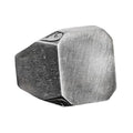 KAMBO Handmade Men's Vintage 925 Sterling Silver Statement Ring - Classic Timeless Solid Band Design - Customizable Soli