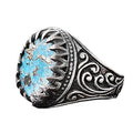 KAMBO Natural Arizona Turquoise Gemstone Ring