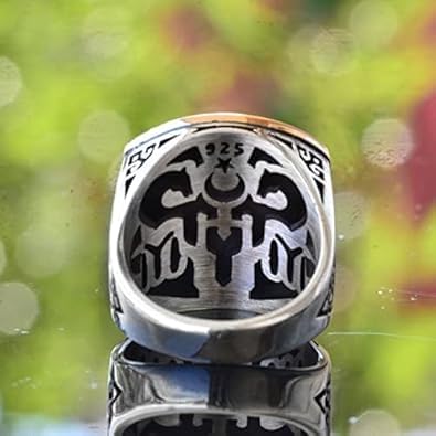 Islamic Gift, 925 Sterling Silver Ring, Minimalist Ring Ayatul Kursi Carved Silver Ring — 5