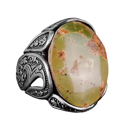 Natural Arizona Turquoise Stone Ring (Model-5)