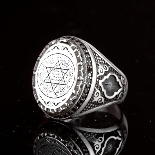 King Solomon Ring, Seal of Solomon Ring, Archangel, Kabbalah, Lemegeton — 2