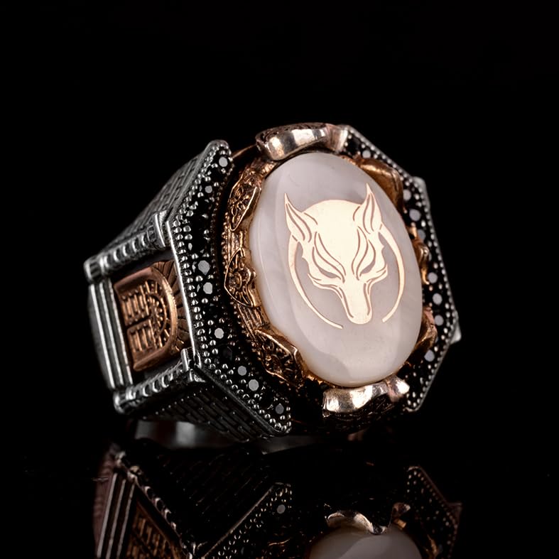 925 Sterling Silver Men's Wolf Ring - Strong and Bold Design, Suitable for Daily Wear and Special Occasions — 2