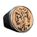 Ancient Greek Ring, 925 Sterling Silver Men's Ring