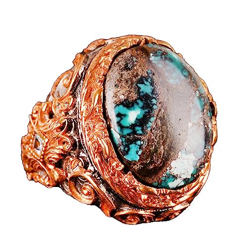 Natural Azurite Stone Ring, Handmade, 925 Sterling Silver