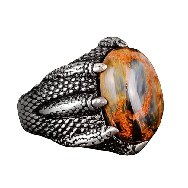 Natural Pietersite Stone Ring, Handmade Men's Ring, 925 Sterling Silver