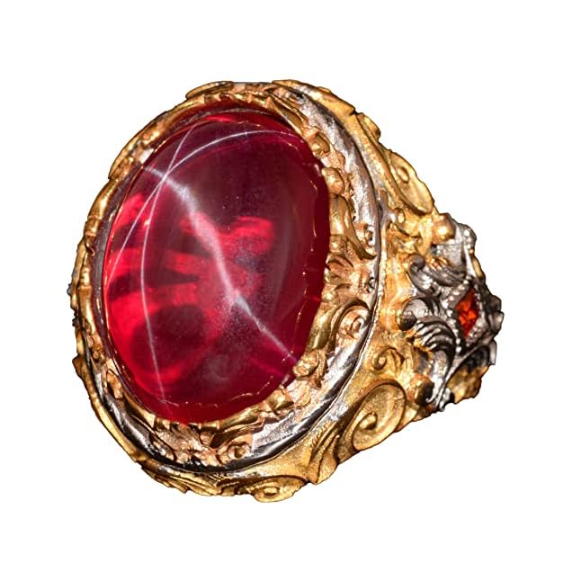 Natural Star Ruby Stone Ring - Handcrafted 925 Sterling Silver Ring (Model-2)