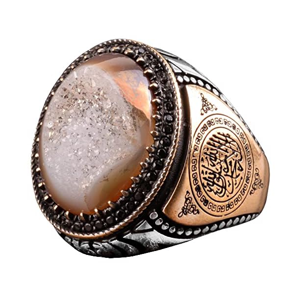 Natural Druzy Quartz Stone Ring (Model-3)