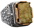 Natural Green Turquoise Stone Ring