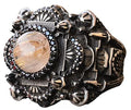 Natural Rutile Gold Quartz Stone Ring
