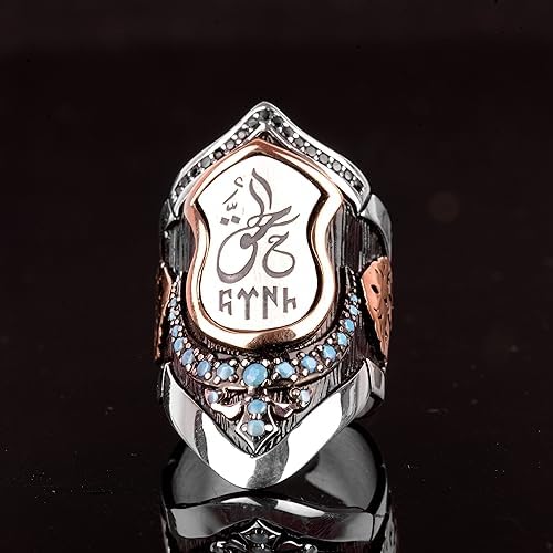 Handcrafted 925 Sterling Silver Archery Ring - Ottoman Men's Thumb Ring with Arrow Throwing Design (Customizable) — 5