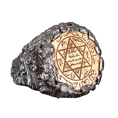 KAMBO Handmade 925 Sterling Silver Star of David Ring Unisex Minimalist Statement Jewelry Symbol of the Seal of the Prop