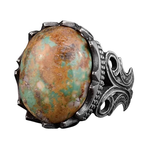 Natural Arizona Turquoise Stone Ring (Model-19)