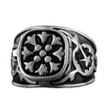 KAMBO Handmade 925 Sterling Silver Men's Hidden Compartment Ring - Minimalist Poison Box Design, Secret Storage Statemen