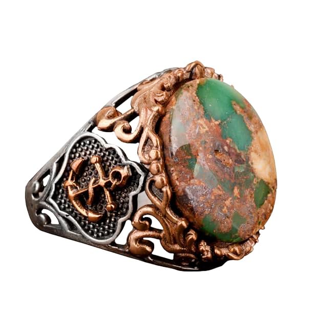 Natural Arizona Turquoise Stone Ring (Model-23)