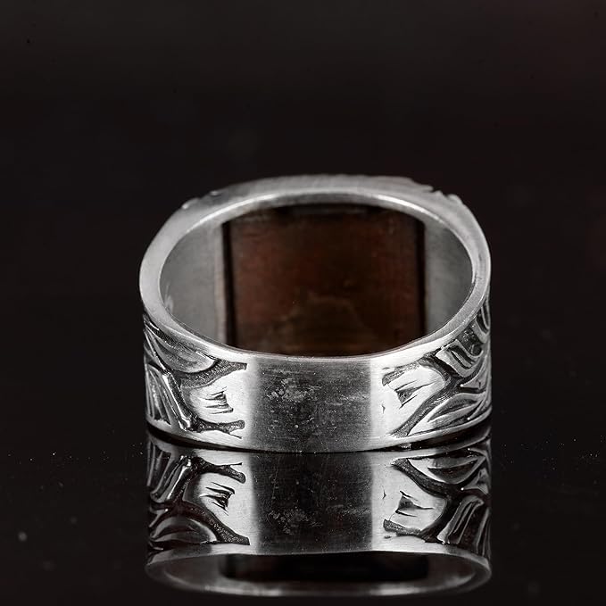 KAMBO 925 Sterling Silver Wolf Ring — 5