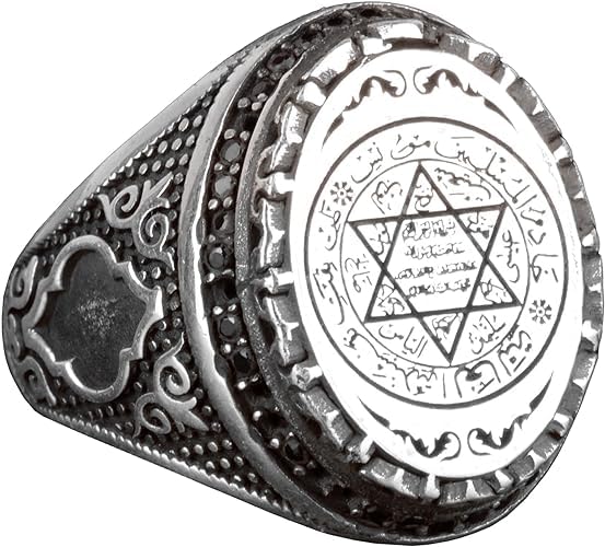 King Solomon Ring, Seal of Solomon Ring, Archangel, Kabbalah, Lemegeton