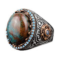 Azurite Stone Ring