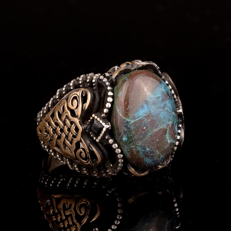 Green Turquoise Stone Ring (Model-2) — 6