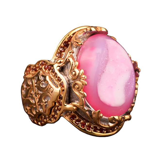 Handcrafted 925 Sterling Silver Ring Druzy Quartz Stone