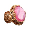 Handcrafted 925 Sterling Silver Ring Druzy Quartz Stone
