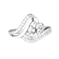 925 Sterling Silver Handcrafted Ring - Zircon Stone Engagement Ring