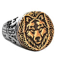 Wolf Head Ring, Silver Wolf Ring, 925 Sterling Silver Men's Ring, Big Ring (Model-2)