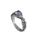 Natural Blue Topaz Stone Ring - 925 Sterling Silver