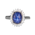 Silver Women's Ring with Real Natural Stone - Elegant Design