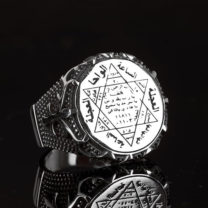 925 Sterling Silver Men's Ring - Star of David (Model-3) — 3
