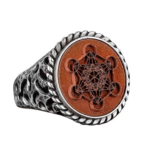Handmade 925 Sterling Silver Solid Ring - Metatron Seal Design - Special for Men, Timeless Elegance