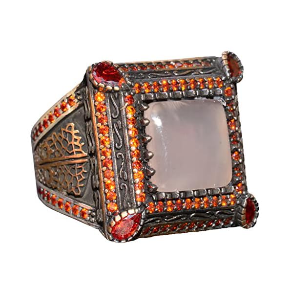 Natural Moonstone Ring - Silver Ring