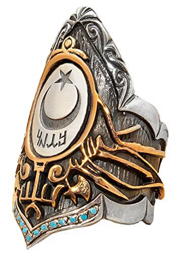Archer Ring, Thumb Ring, Silver Men's Byzantine Ring
