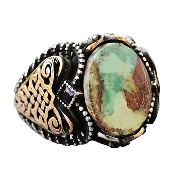Green Turquoise Stone Ring
