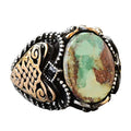 Green Turquoise Stone Ring