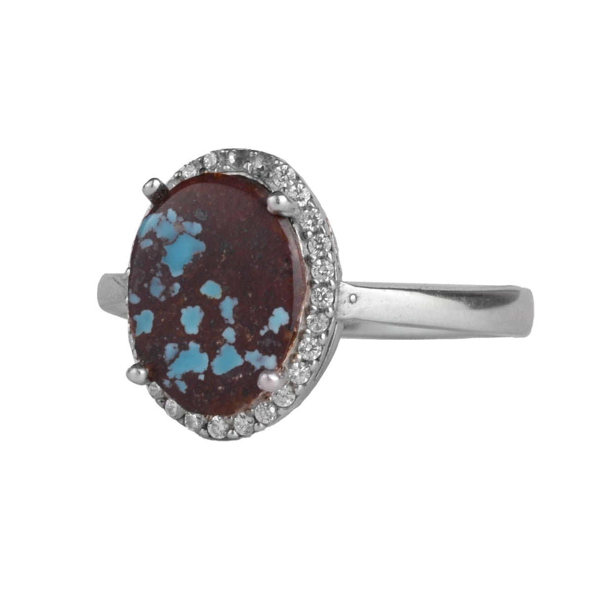 KAMBO Natural Arizona Turquoise Stone 925 Sterling Silver Women's Ring – Elegant Handmade Jewelry (Style-1)