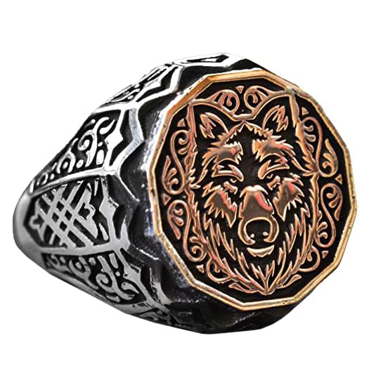 Wolf Head Ring