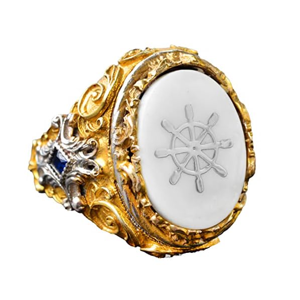 Nautical Ring, Helmsman Ring, Steering Ring, 925 Sterling Silver Ring