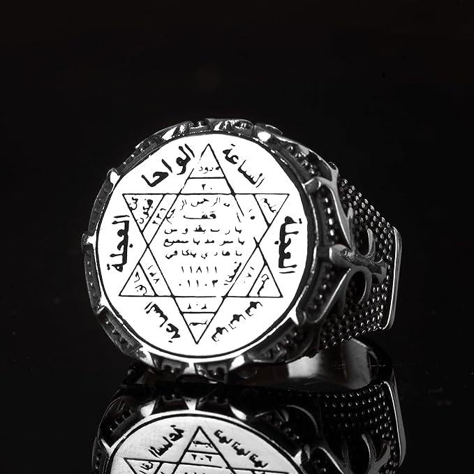 925 Sterling Silver Men's Ring - Star of David (Model-3) — 4