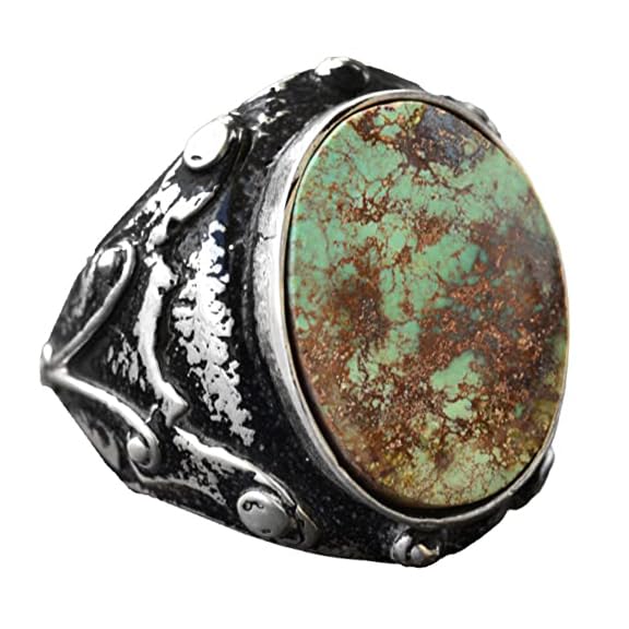 Kambo Natural Arizona Turquoise Gemstone Ring (Model-2)