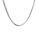 KAMBO Solid Silver Necklace Chains – 925 Sterling Silver Cable, Rope, and Box Chains for Men and Women – Multiple Length Options (22" (55cm))