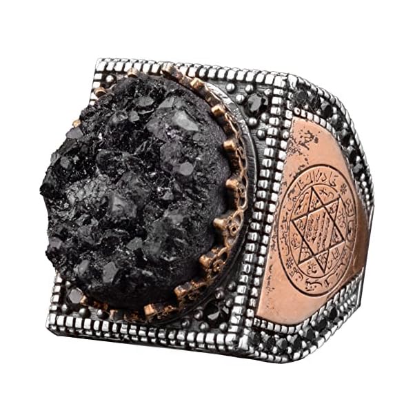 Natural Druzy Quartz Ring - 925 Sterling Silver