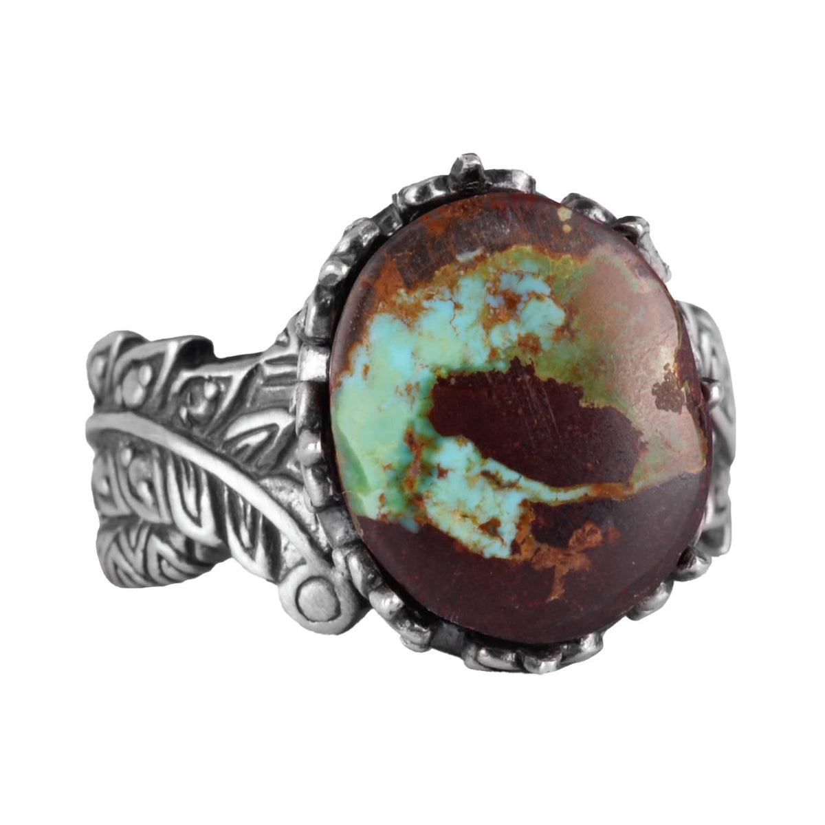 Natural Arizona Turquoise Stone Ring, 925 Sterling Silver Ring, Minimalist Handcrafted Ring (Model-7)