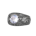 Real Natural Blue Topaz Gemstone Ring - Sterling Silver Unisex Ring