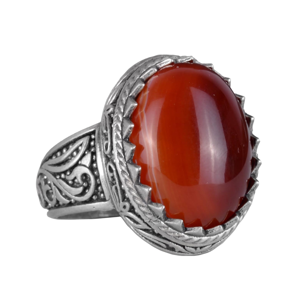 Natural Stone Ring - 925 Sterling Silver Ring (Model-5)