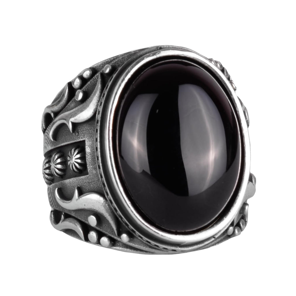 Synthetic Stone Ring, 925 Sterling Silver Ring, Design Silver Men's Ring (Model-2)